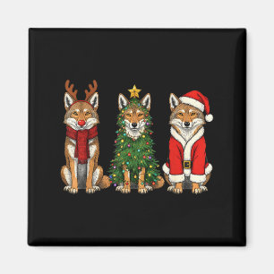 Íman Papai Noel de Natal Coyote Retrô Rena
