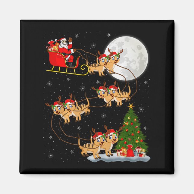 Íman Papai Noel de Pé Sentado Voadorengano Natal Divert (Frente)