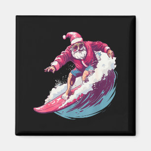 Íman Papai Noel de Surfe de Natal Surfista Amante do Xm
