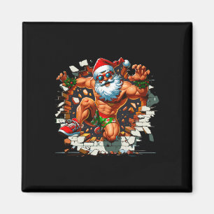 Íman Papai Noel Derrubando a Parede Xmas Em Julho Menin
