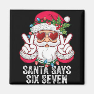 Íman Papai Noel Diz Seis Sete Natal Engraçado 67 Meme P