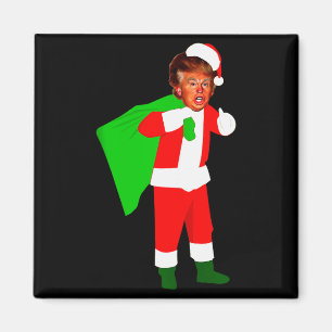 Íman Papai Noel Donald Trump Natal Divertido Engraçado