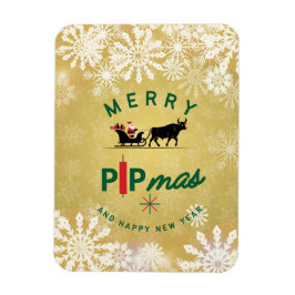 Íman Papai Noel em um Trenó de Touro – Presente de Pipm