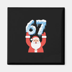 Íman Papai Noel engraçado 67 meme inverno neve gelo San