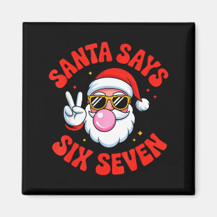 Íman Papai Noel Engraçado Diz 6 7 Seis Sete Meme de Nat