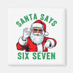 Íman Papai Noel Engraçado Diz Seis Sete Natal 67 Meme X