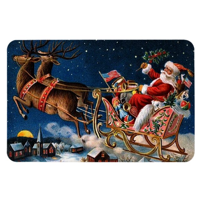 Íman Papai Noel está vindo para a cidade (Horizontal)