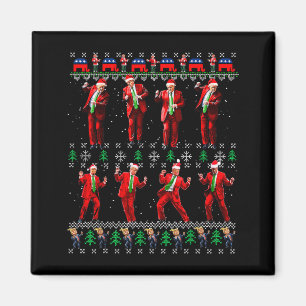 Íman Papai Noel Feio Engraçado Dança Ao Estilo Trump Pr