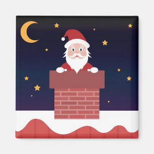 Íman Papai Noel ficou na minha chaminé
