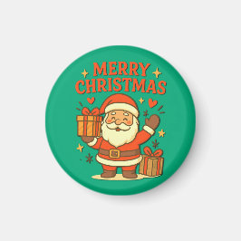 Íman Papai Noel Fofo Arte de Natal – Feliz Natal