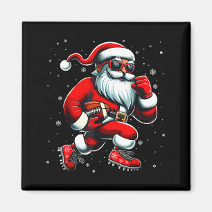 Íman Papai Noel Jogando Futebol Homens Meninos Futebol