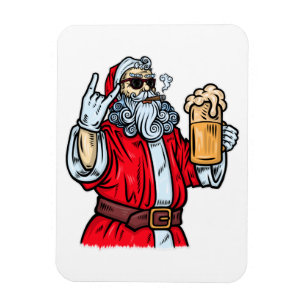 Íman Papai Noel Mau, Rocha, Cerveja e Charuto