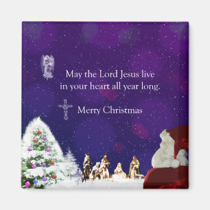Íman Papai noel na natividade