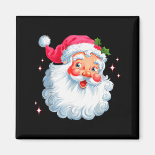 Íman Papai Noel Natal Vintage Nk Face Rosto Natal Femin
