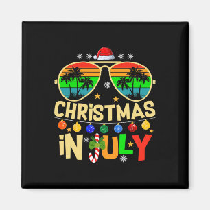 Íman Papai Noel Óculos de Sol Praia Natal Em Julho Home