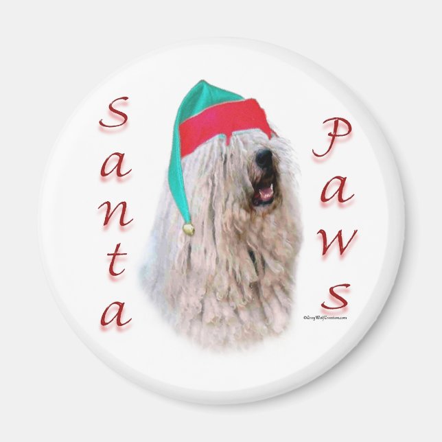 Íman Papai noel Paws Komondor (Frente)