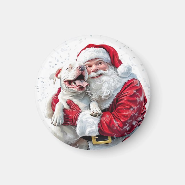 Íman Papai Noel & Pitbull (Frente)