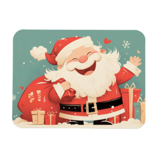 Íman Papai Noel Preparando Presentes de Natal