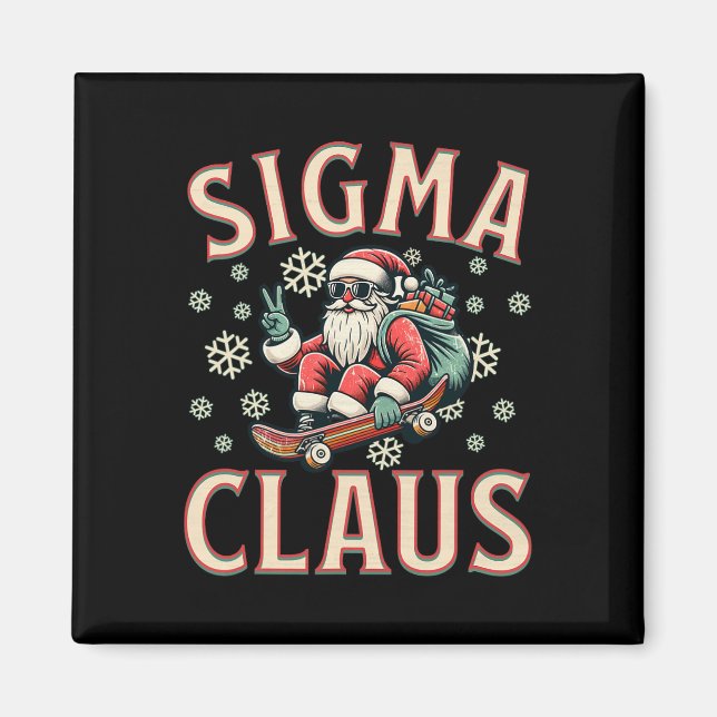 Íman Papai Noel Sigma Engraçado Natal Meme Adolescentes (Frente)