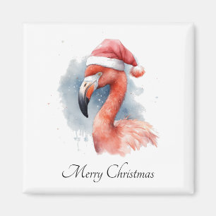 Íman Papai noel Snowbird Flamingo, personalizado
