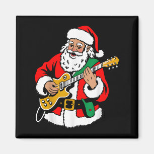 Íman Papai Noel Tocando Violão Rock Vibrações De Natal 