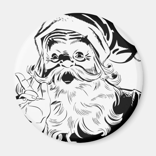 Íman Papai Noel Vintage (Frente)