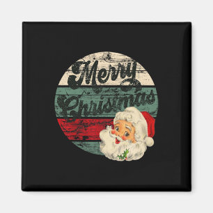 Íman Papai Noel Vintage Feliz Natal Rosto Antigo Estilo