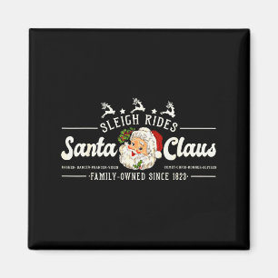 Íman Papai Noel Vintage Passeios de Trenó de Natal Rena