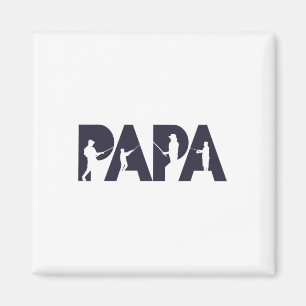 Íman Papai Pescador Engraçado Pai Pescador Presente Pai