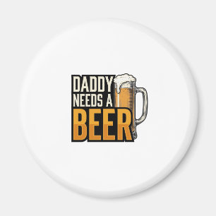 Íman Papai Precisa de uma Cerveja Camisa Vintage Engrav