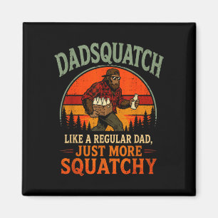 Íman Papai Sasquatch retrô pé grande como um pai regula