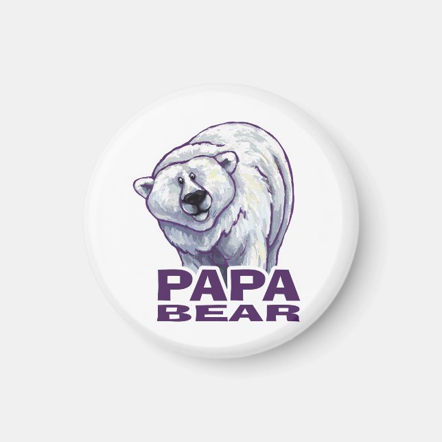 Íman Papai Urso Polar (Frente)