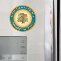 Papais noeis Bárbara Genealogia Society Magnet