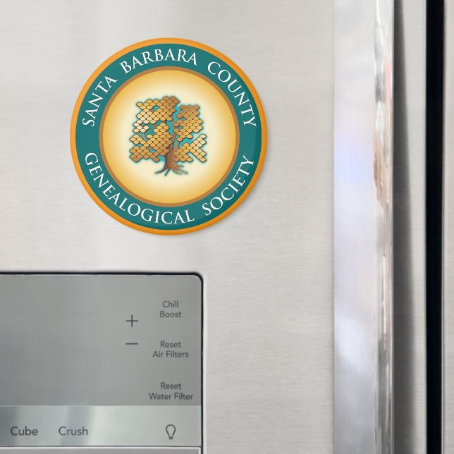 Íman Papais noeis Bárbara Genealogia Society Magnet (In Situ (Fridge))