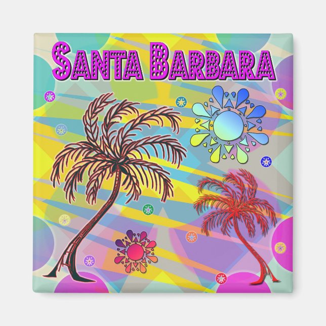 Íman Papais noeis Barbara Happy e Hope Magnet (Frente)