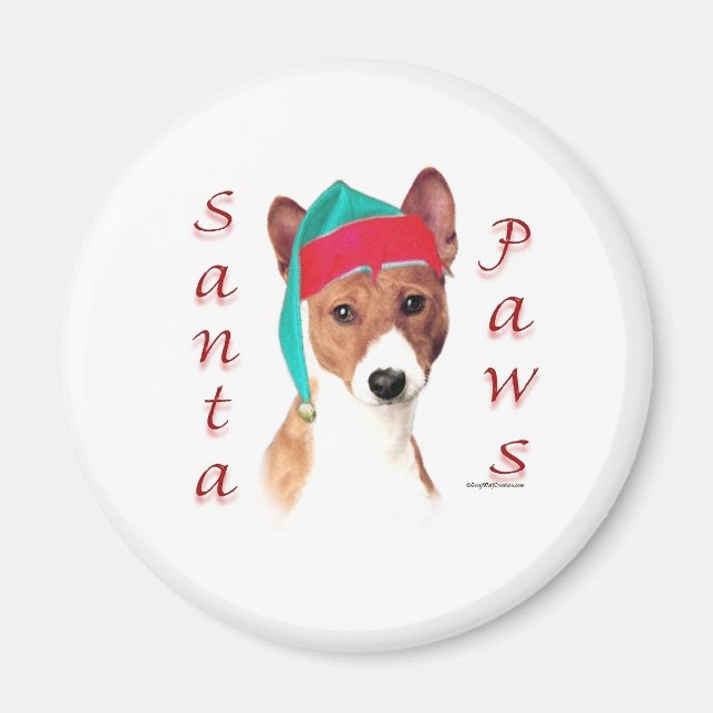 Íman Papais noeis Basenji Paws (Frente)