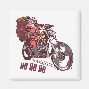 Íman Papais noeis Biker Figurino de Natal para Convite