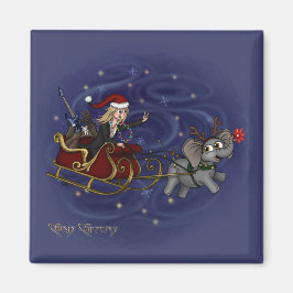 Íman Papais noeis Chris & Wilbur Sleigh Ride Magnet