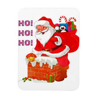Íman PAPAIS NOEIS COM PRESENTES DE NATAL, HO! Hei! Hei!