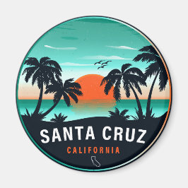 Íman Papais noeis Cruz California Retro Sunset Souvenir
