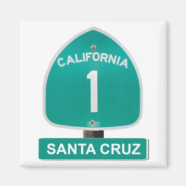 Íman Papais noeis Cruz California Rodovia 1 Magnet (Frente)