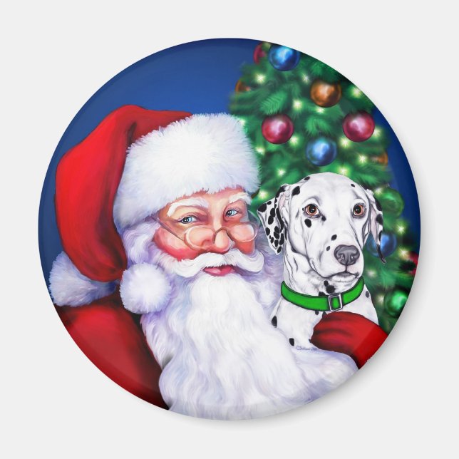Íman Papais noeis Dalmacianos no Natal (Frente)