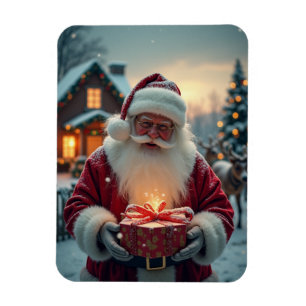 Íman Papais noeis dando presentes de Natal