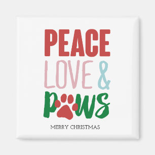 Íman Papais noeis de Canis de Natal Cães Paz Amor e Pa