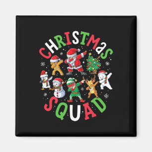 Íman Papais noeis De Esquadrão De Natal Dabbing Elf Fam