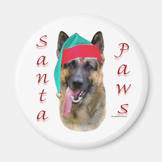 Íman Papais noeis de german shepherd (Frente)