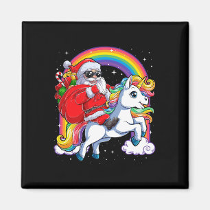Íman Papais noeis De Natal Andando No Unicórnio Xmas Ra