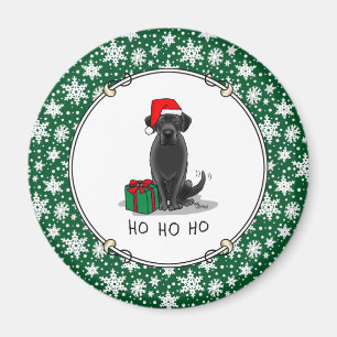 Íman Papais noeis de Natal Black Labrador Retriever Cut