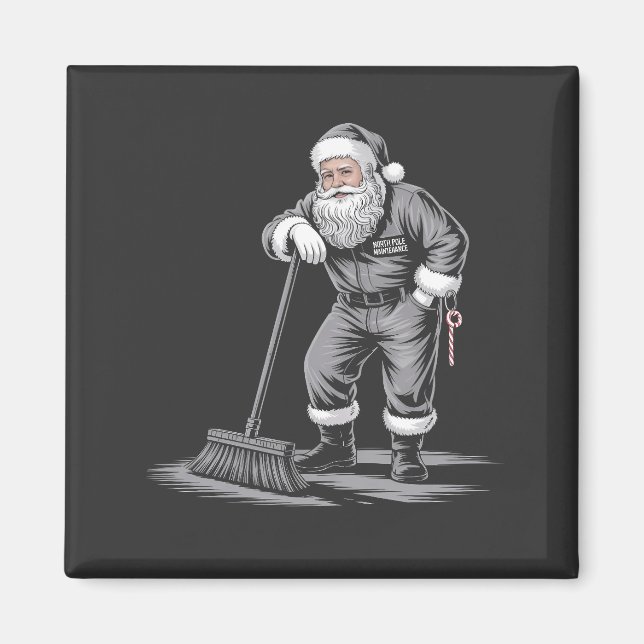 Íman Papais noeis de natal com limpeza Xmas (Frente)
