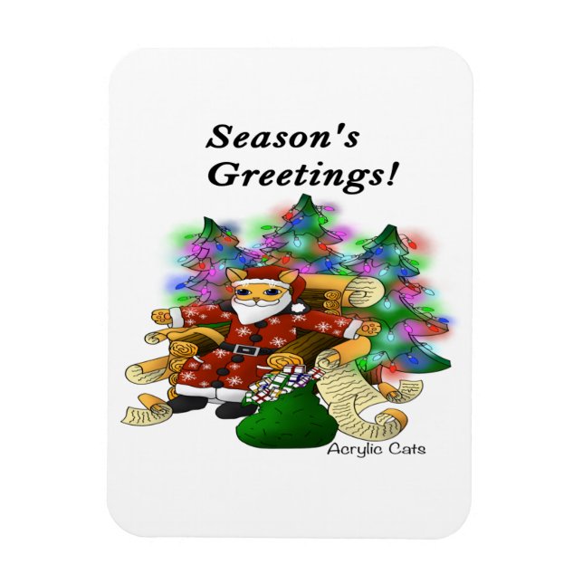 Íman Papais noeis de Natal da temporada Magnet (Vertical)